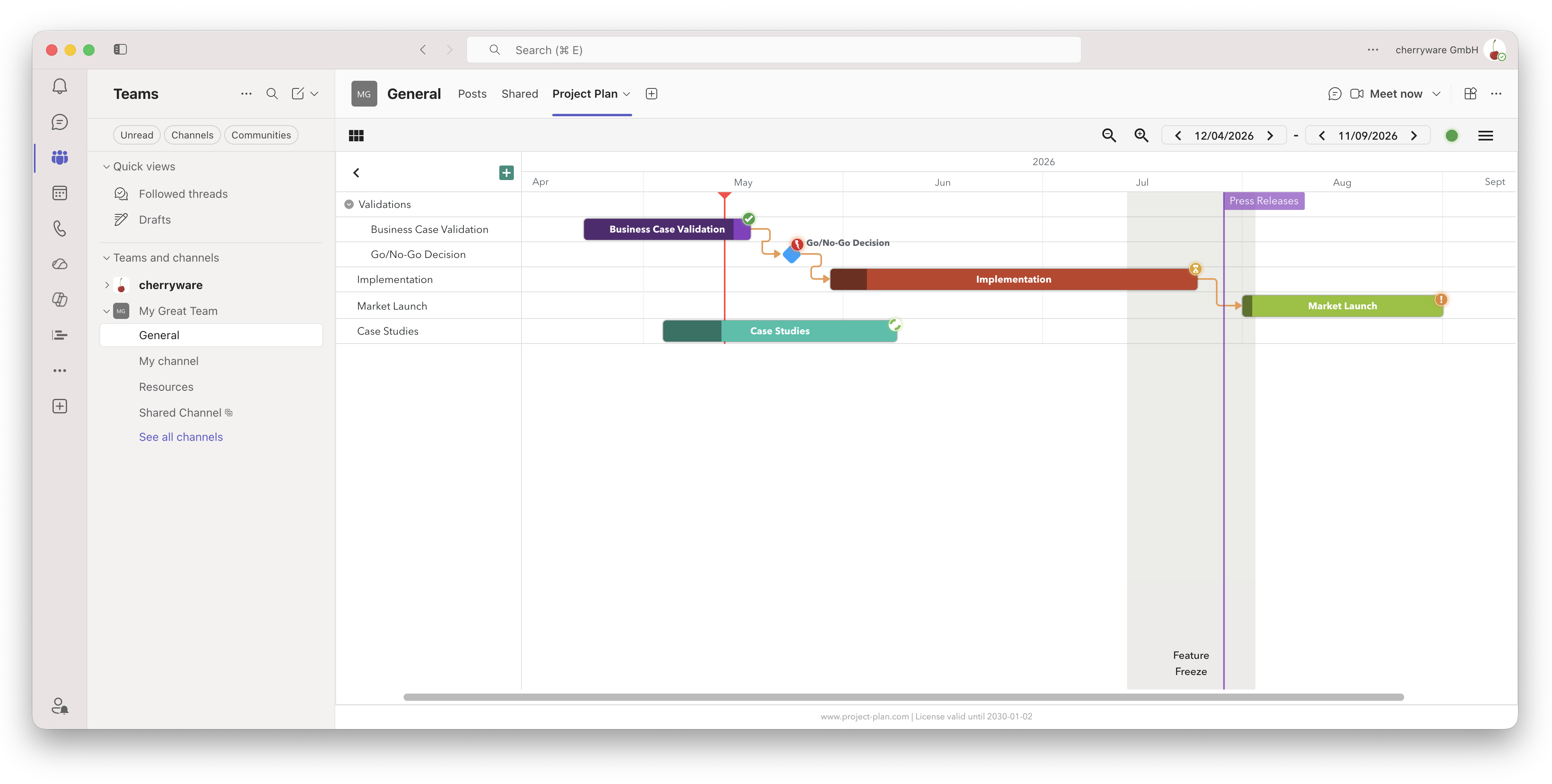 Projektplan in Microsoft Teams erstellen