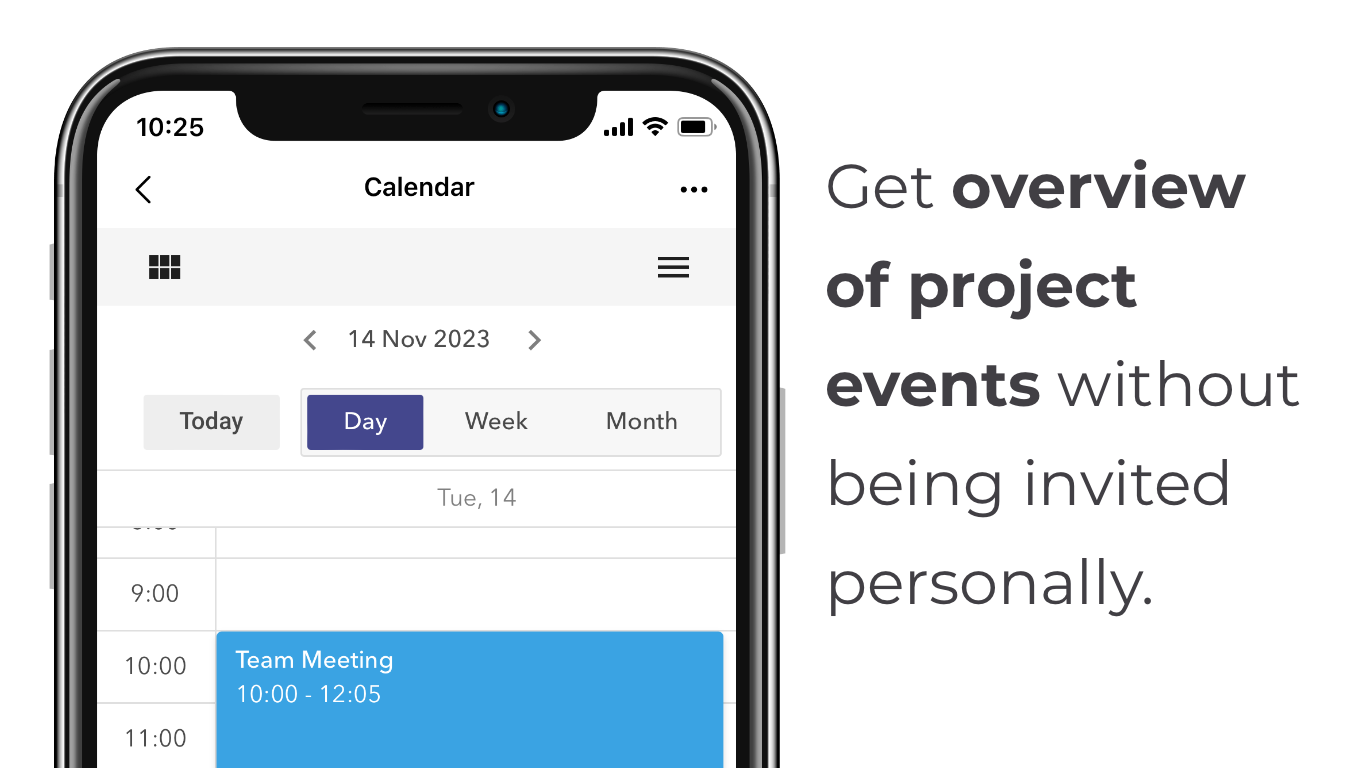 Shared Calendar in Microsoft Teams on mobile device